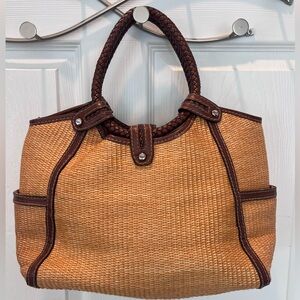 Vintage Y2K Fossil Straw Bag